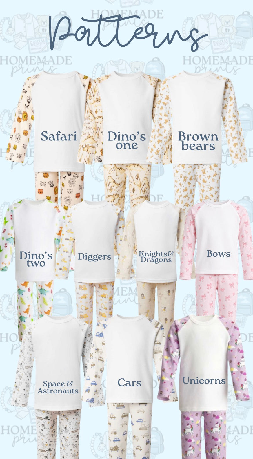 Patterned Pyjamas