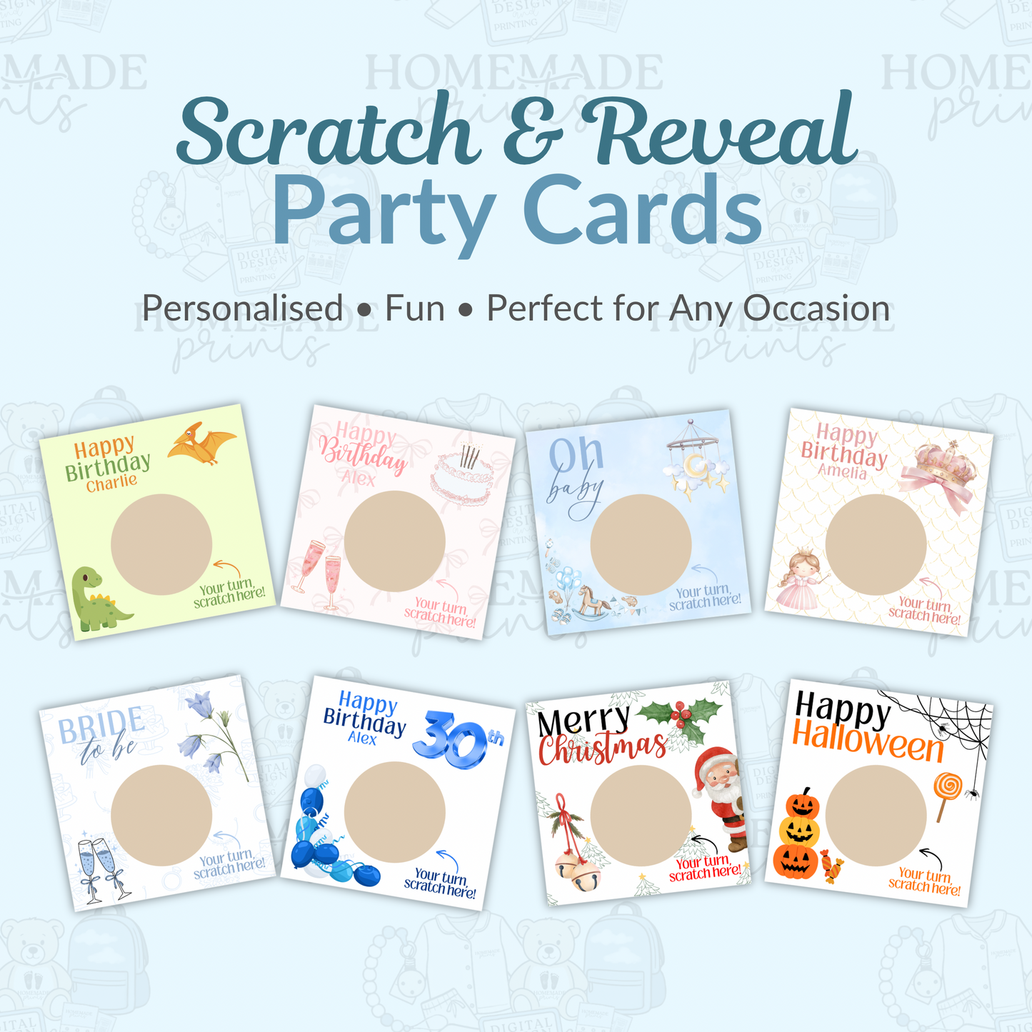 Scratch-off game cards!
