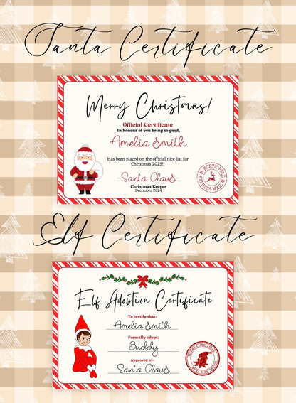 Christmas Letters & Certificates