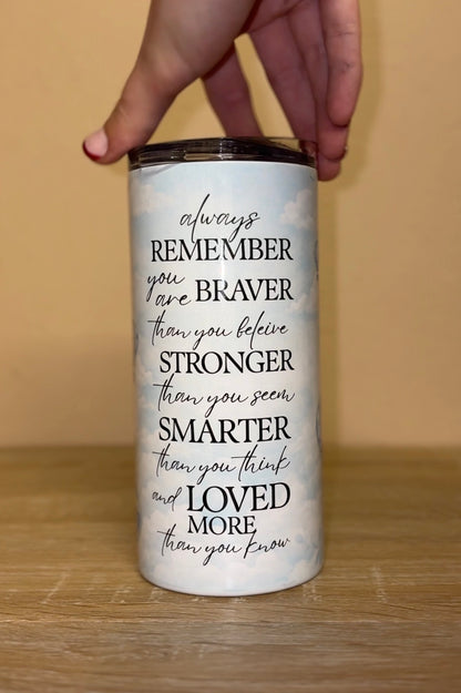 Slim Stainless Steel Tumbler (480ml)