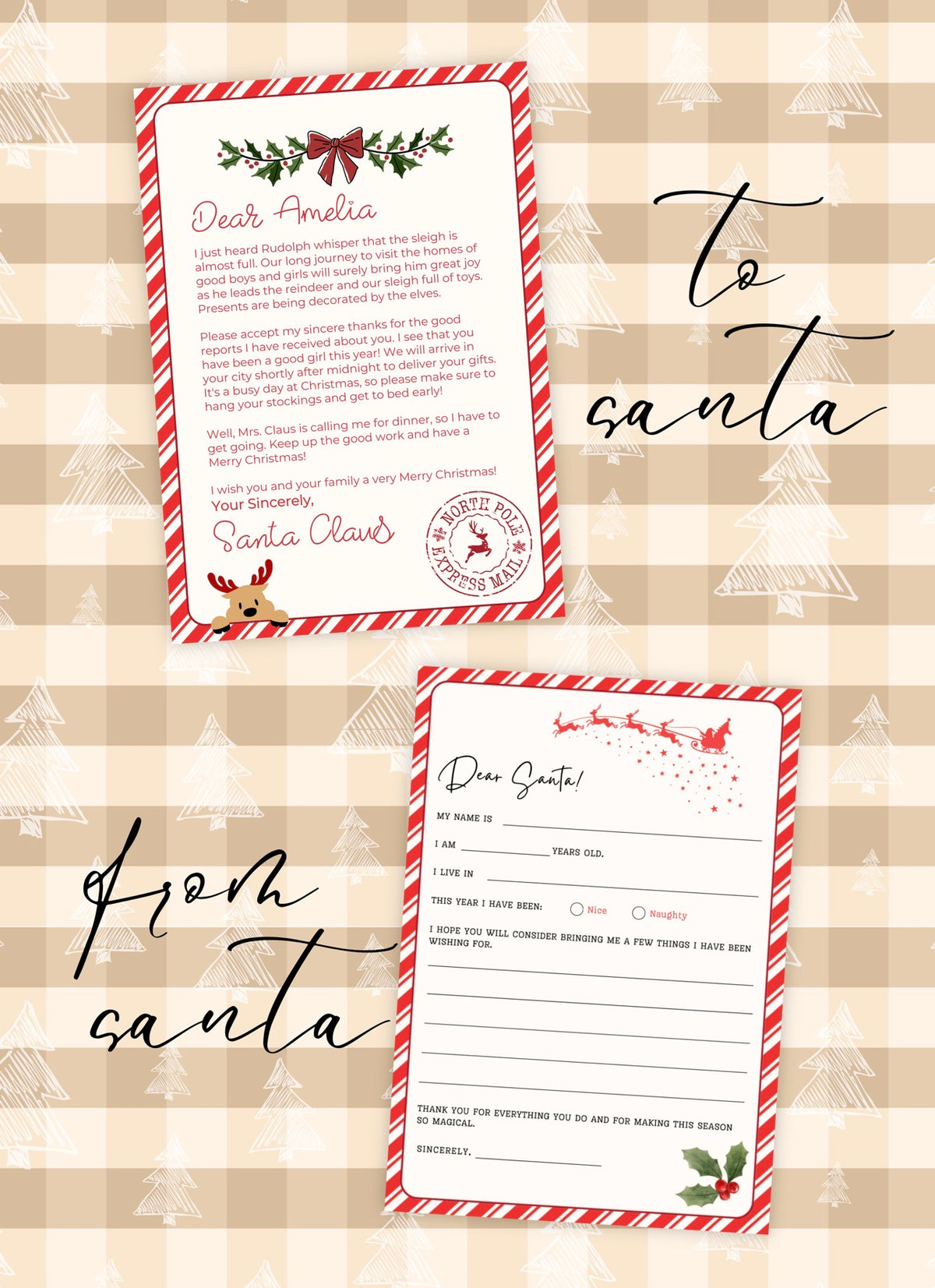 Christmas Letters & Certificates