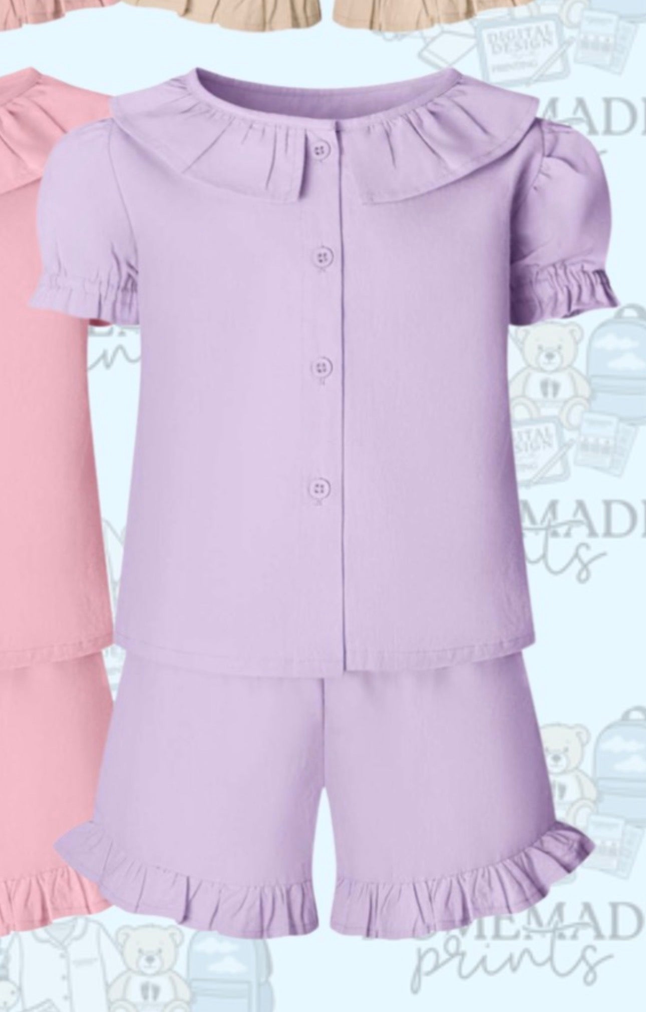 Frilly Top & Short Sets