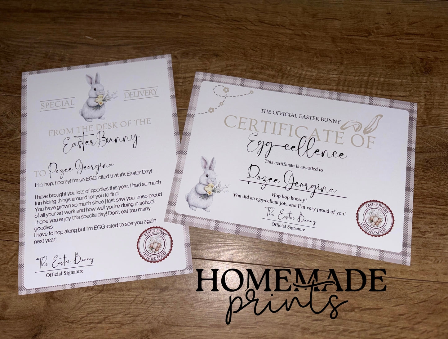 Personalised Letter & Certificate Set