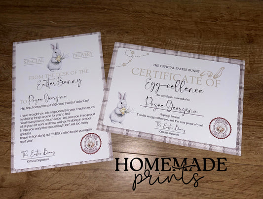 Personalised Letter & Certificate Set