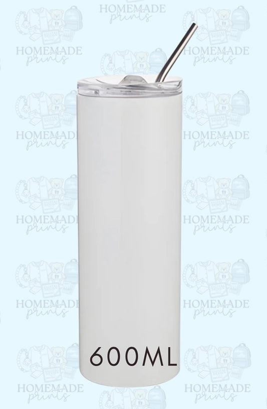 Slim Stainless Steel Tumbler (600ml