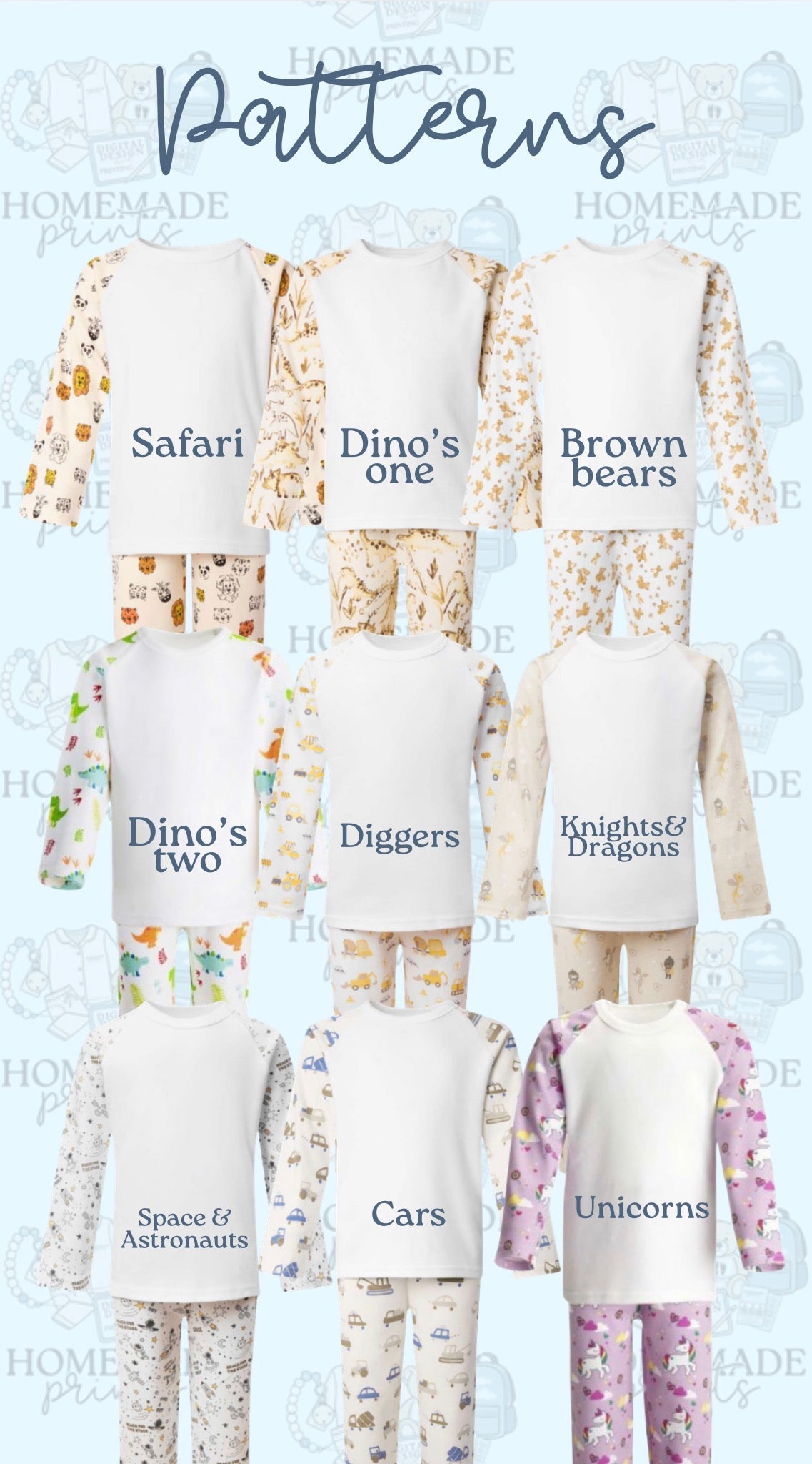 Patterned Pyjamas