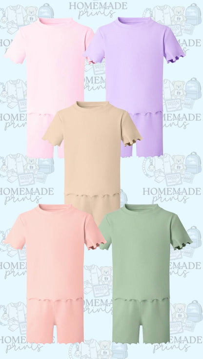 Frilly Top & Short Sets