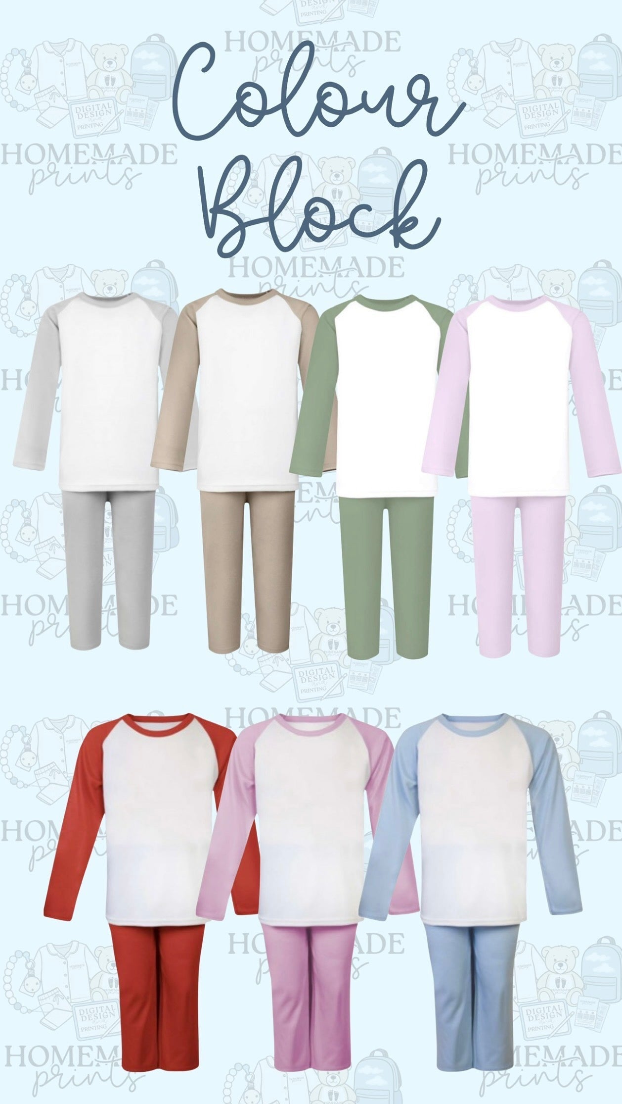 Colour Block Pyjamas