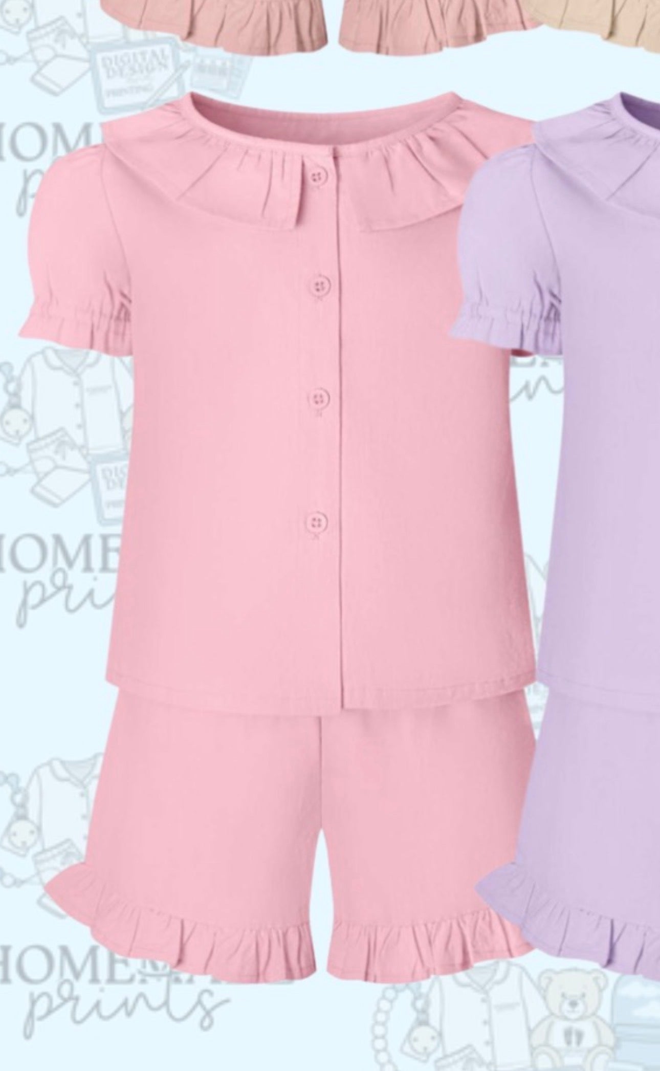 Frilly Top & Short Sets