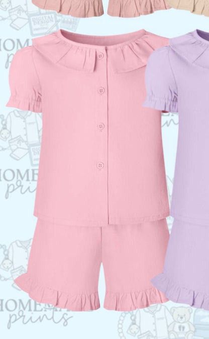 Frilly Top & Short Sets