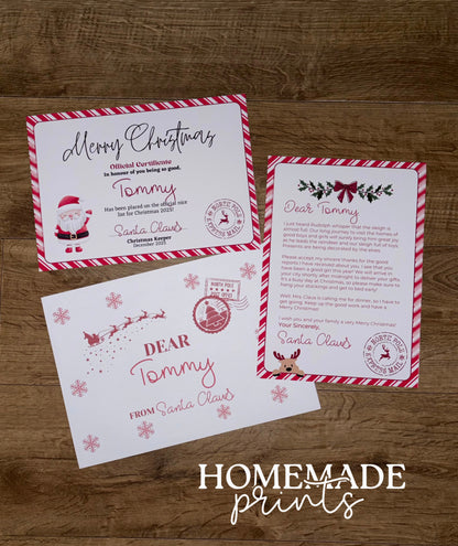 Personalised Letter & Certificate Set