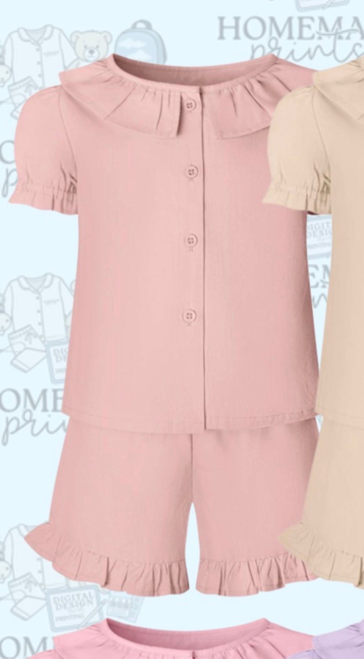 Frilly Top & Short Sets