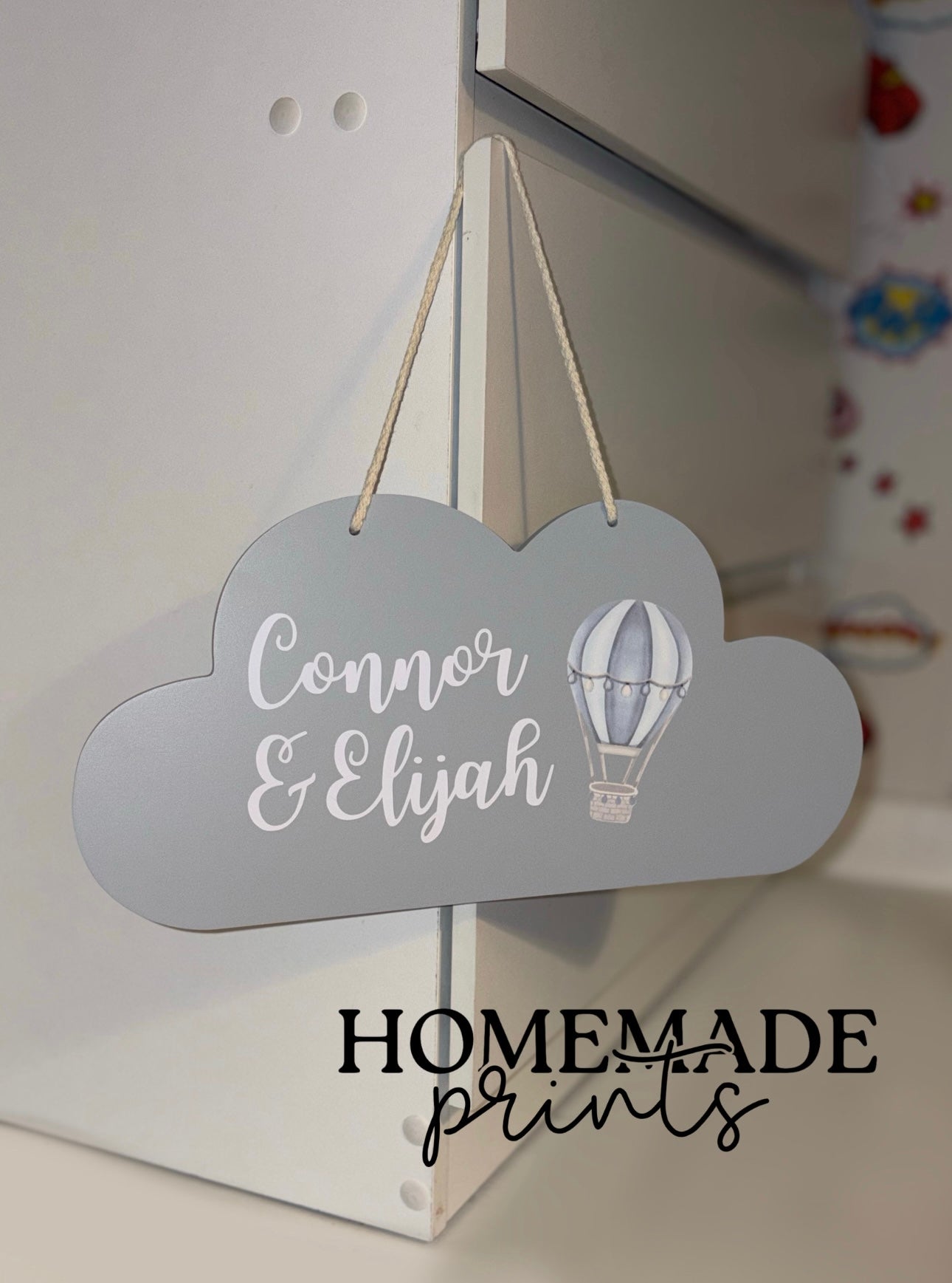 Wooden Hanging Cloud