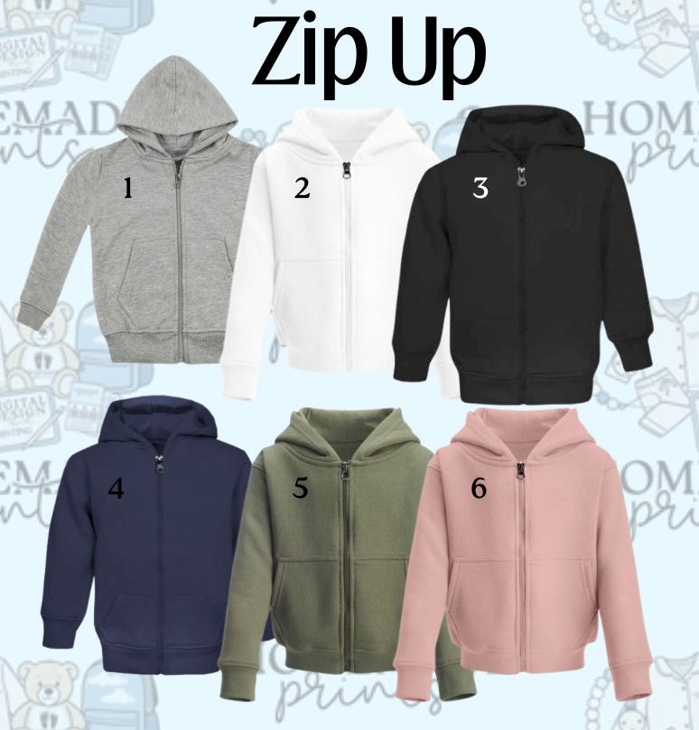 Kids Zip Up Hoodies