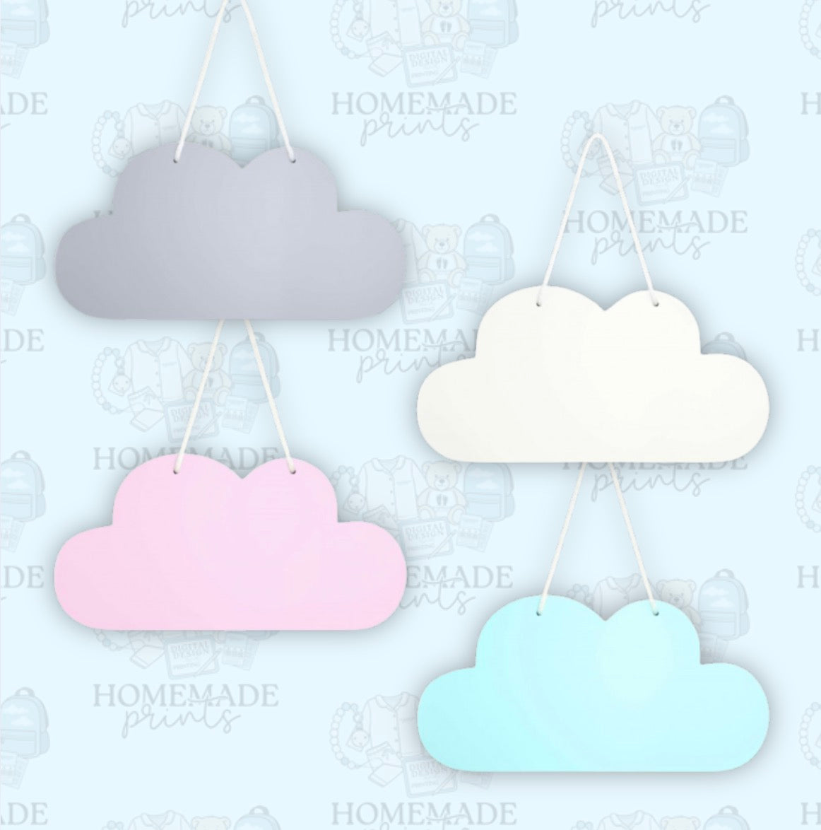 Wooden Hanging Cloud