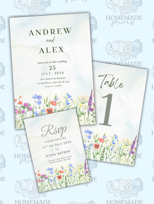 Invitation & Seating Bundle